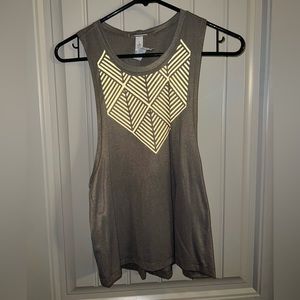 Lululemon Reflective Gold Shimmer Tank Size 4